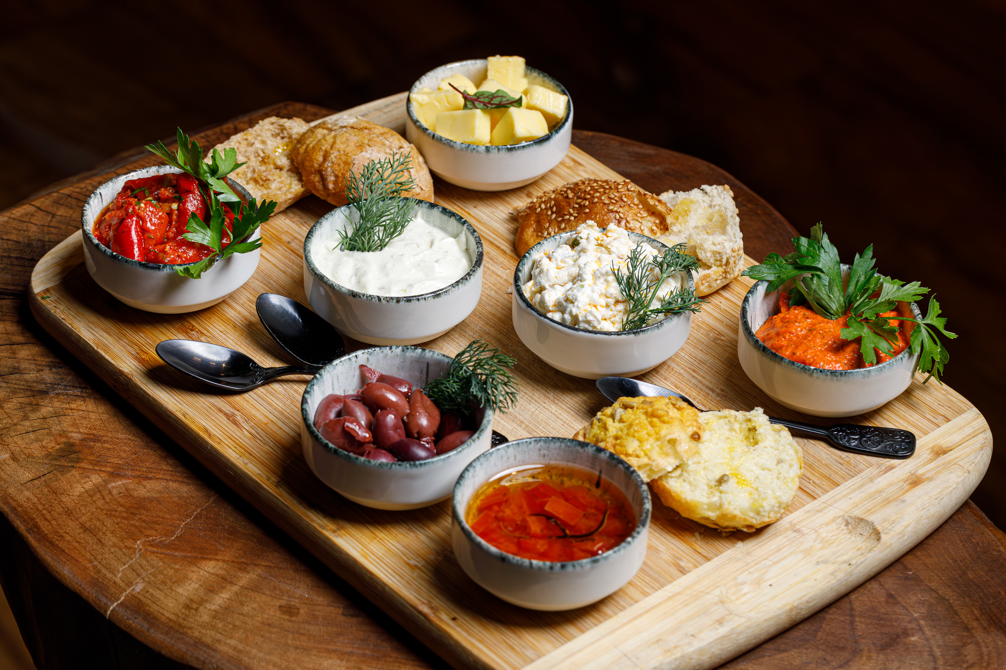 Chef's charcuterie and dip board